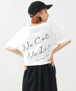 〈UNISEX〉mmts /  "NO CAT, NO LIFE."  Tシャツ
