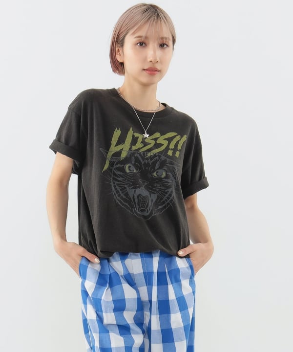 送料無料の商品 mmts（マミタス）HISS プリントT Tシャツ（Tシャツ・カットソー 女性タレント