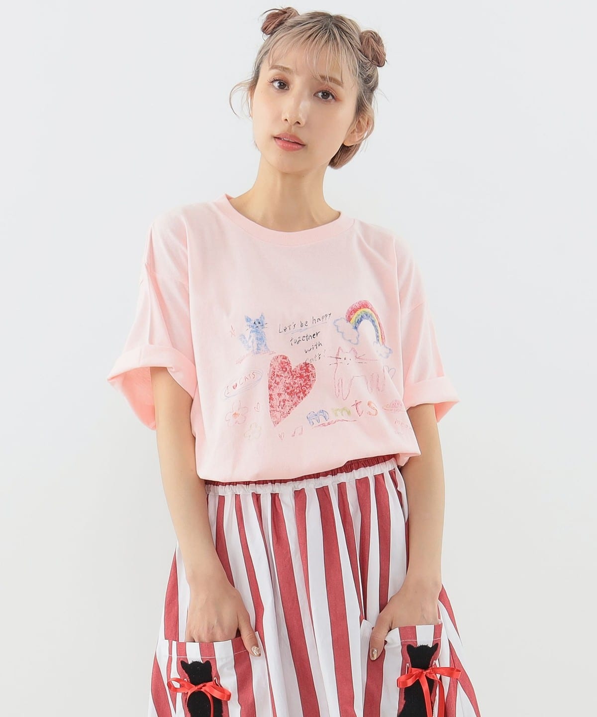 mmts（マミタス）落書き Tシャツ（Tシャツ・カットソー プリント