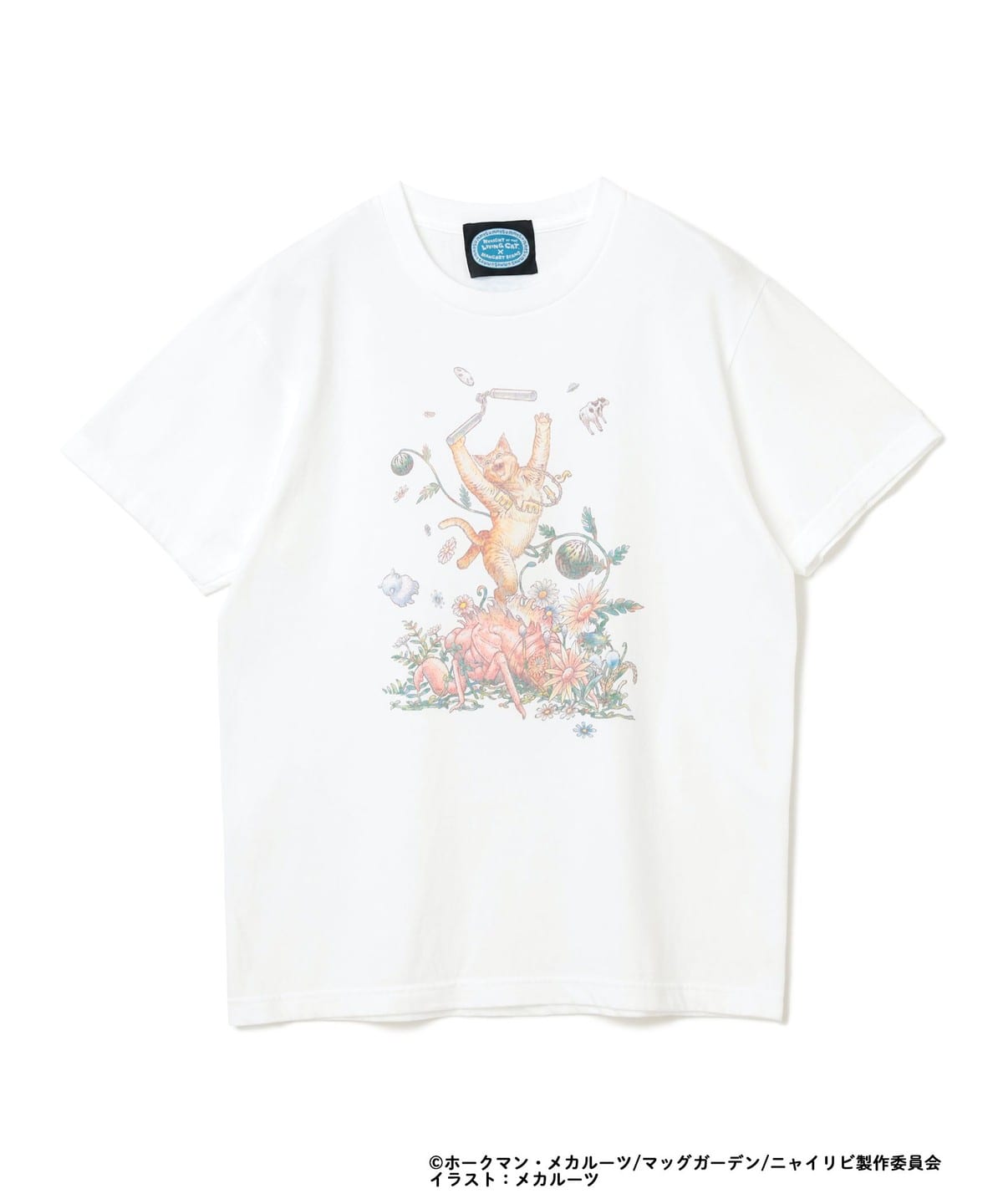 【COLLABORATION】ニャイト・オブ・ザ・リビングキャット / 描き下ろしTシャツ Tシャツ・カットソー WOMEN WHITE M 【COLLABORATION】ニャイト・オブ・ザ・リビングキャット / 描き下ろしTシャツ Tシャツ・カットソー WOMEN WHITE M