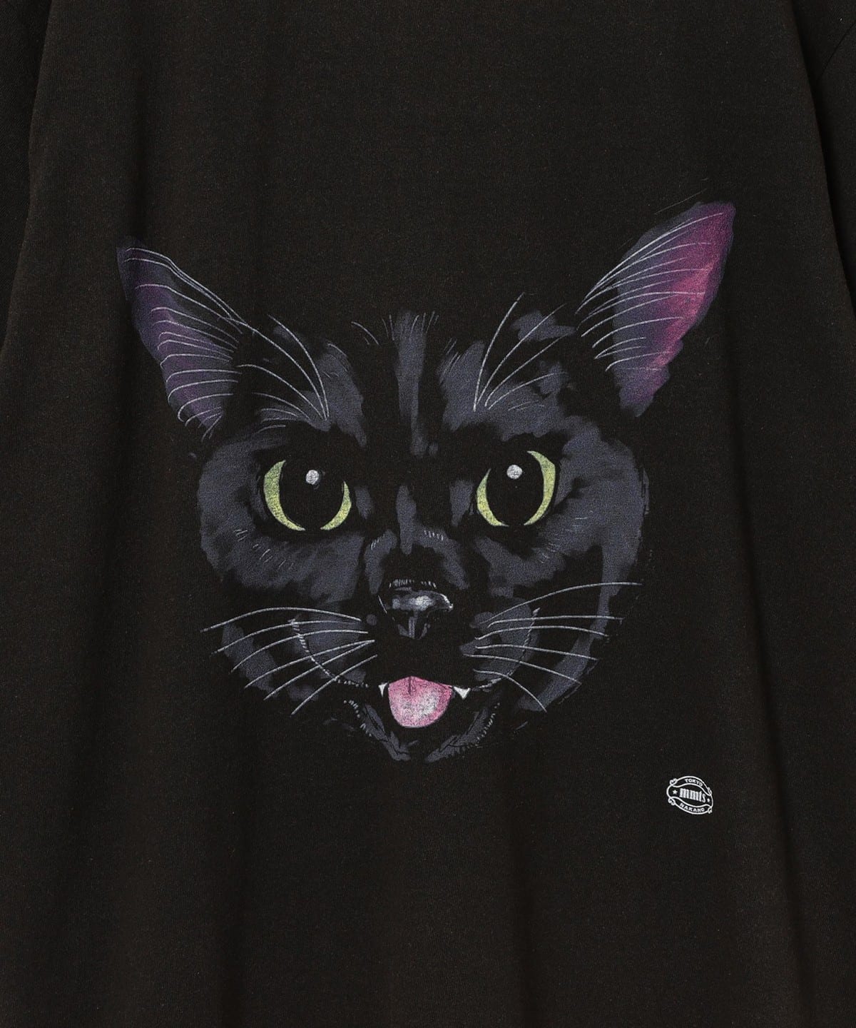 mmts（マミタス）【タイムセール】BLACK CAT FACE Tシャツ（Tシャツ