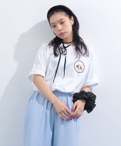 ラブリーピンク 刺繍 Tシャツ