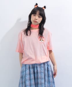 ラブリーピンク 刺繍 Tシャツ