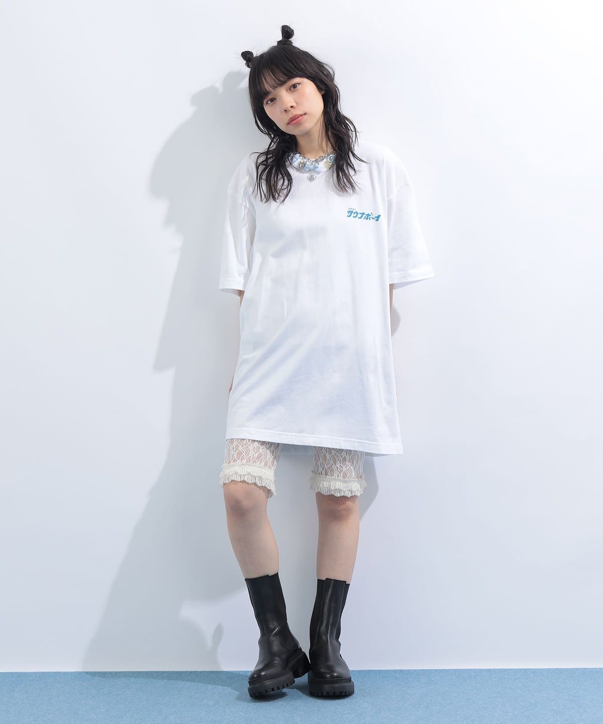 【美品】spick&span 【Cabana】MALTA S/S Tシャツ mmts（マミタス）【別注】weekly SAUNABOY / サウナTシャツ（Tシャツ
