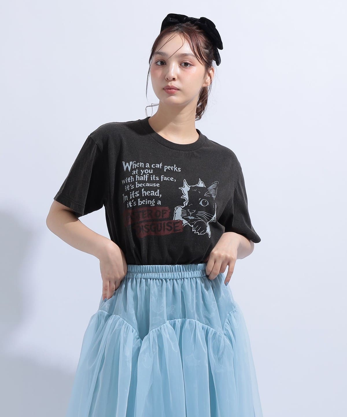 mmts（マミタス）【+10%ポイントUP】HALF CAT Tシャツ（Tシャツ
