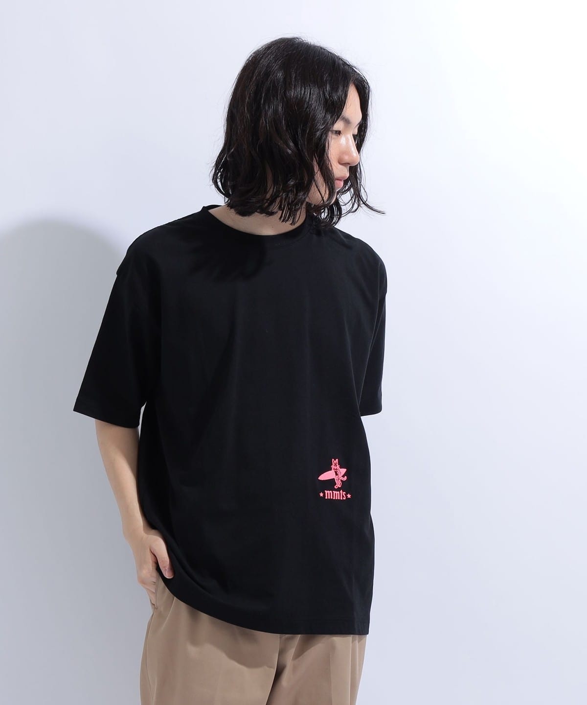 【新品　未使用品】TXT 7TH YEAR TシャツMサイズ　バンダナセット mmts（マミタス）BIG surf cat Tシャツ（Tシャツ・カットソー プリント