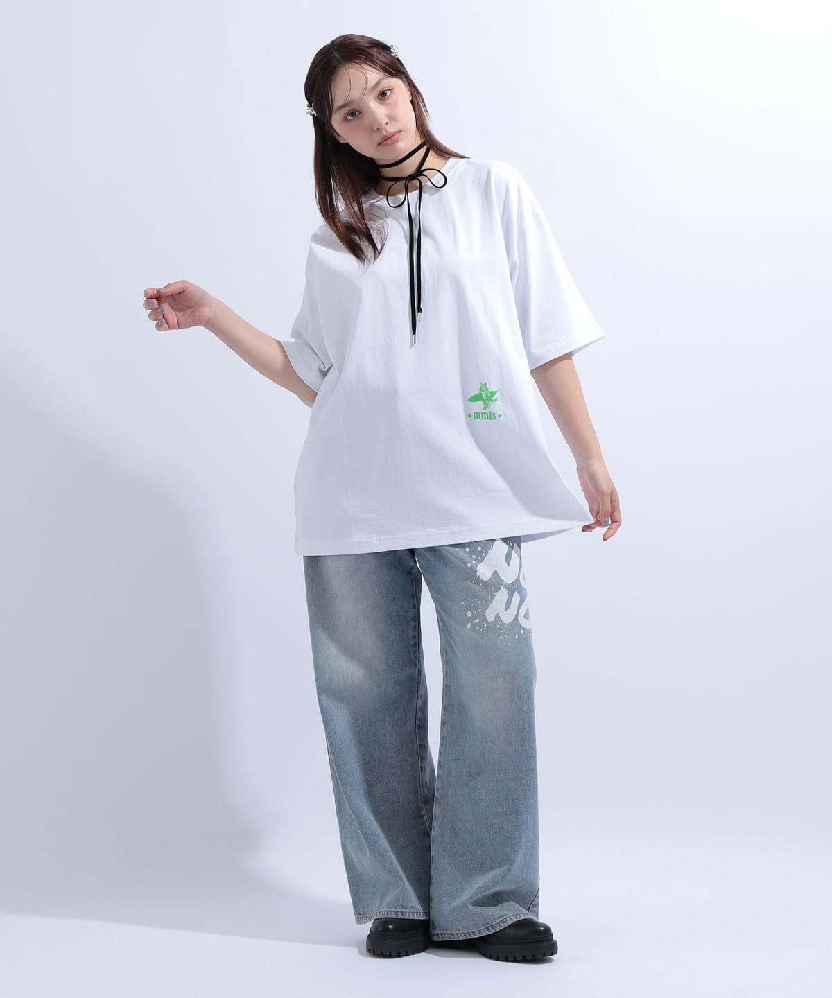 mmts（マミタス）BIG surf cat Tシャツ（Tシャツ・カットソー プリント