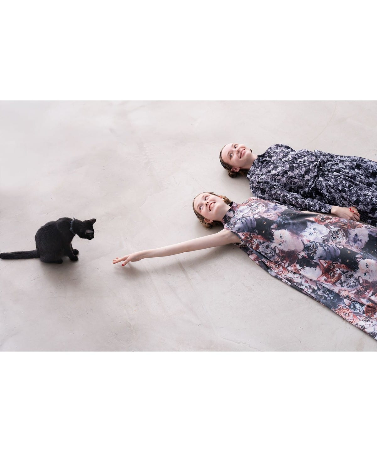 ビームス マミタス/ 　猫総柄シャツブラウス mmts（マミタス）【COLLABORATION】unoa / シャツ（シャツ