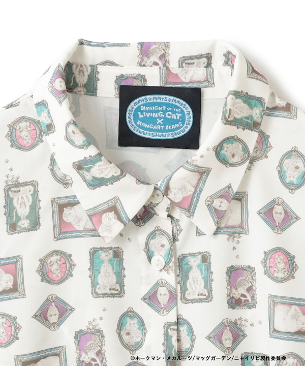 ビームス マミタス/ 　猫総柄シャツブラウス ギャラクシー猫星座 シャツ（シャツ/ブラウス）｜mmts（マミタス