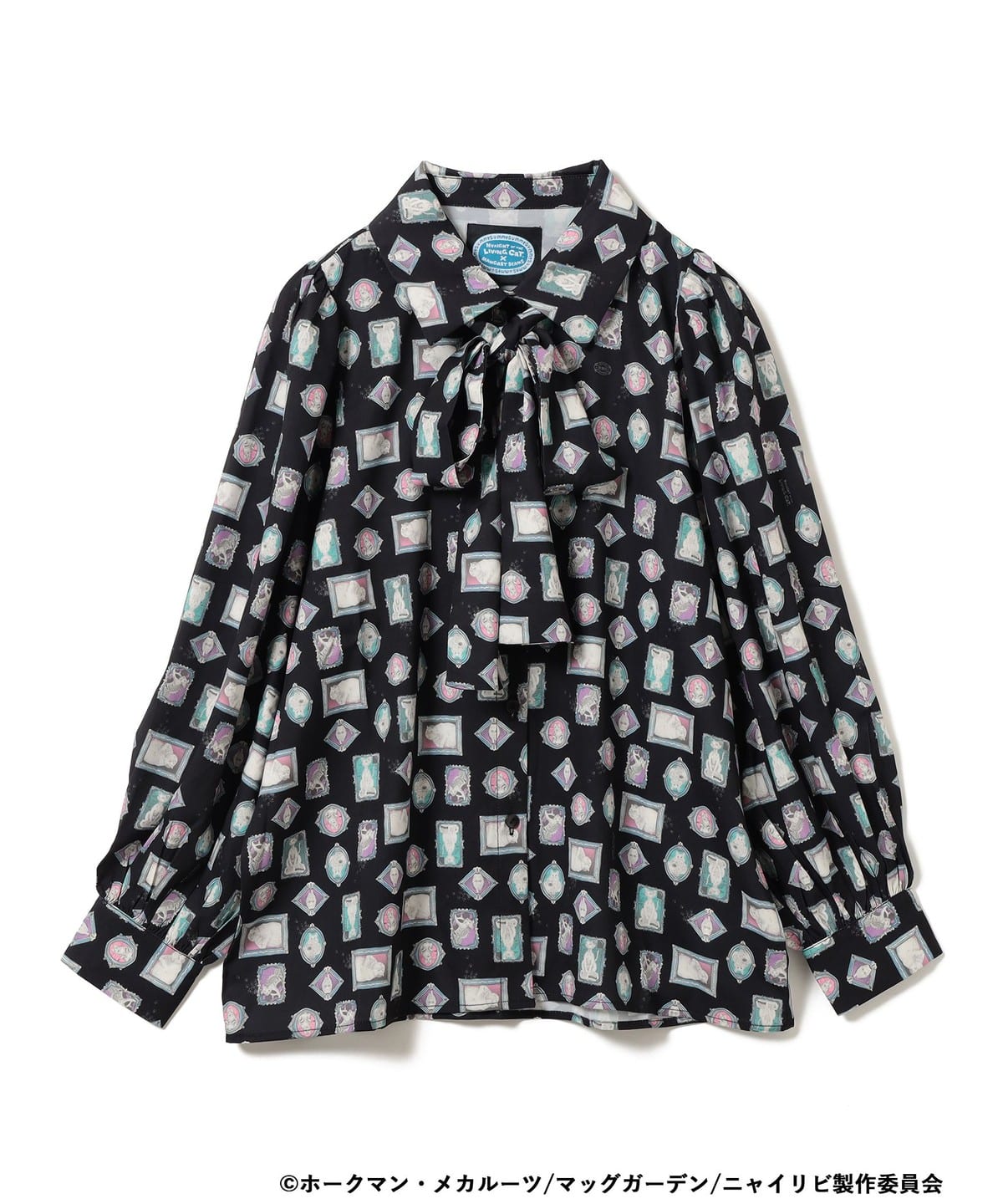 【COLLABORATION】ニャイト・オブ・ザ・リビングキャット / ブラウス シャツ・ブラウス WOMEN BLACK ONE SIZE 【COLLABORATION】ニャイト・オブ・ザ・リビングキャット / ブラウス シャツ・ブラウス WOMEN BLACK ONE SIZE