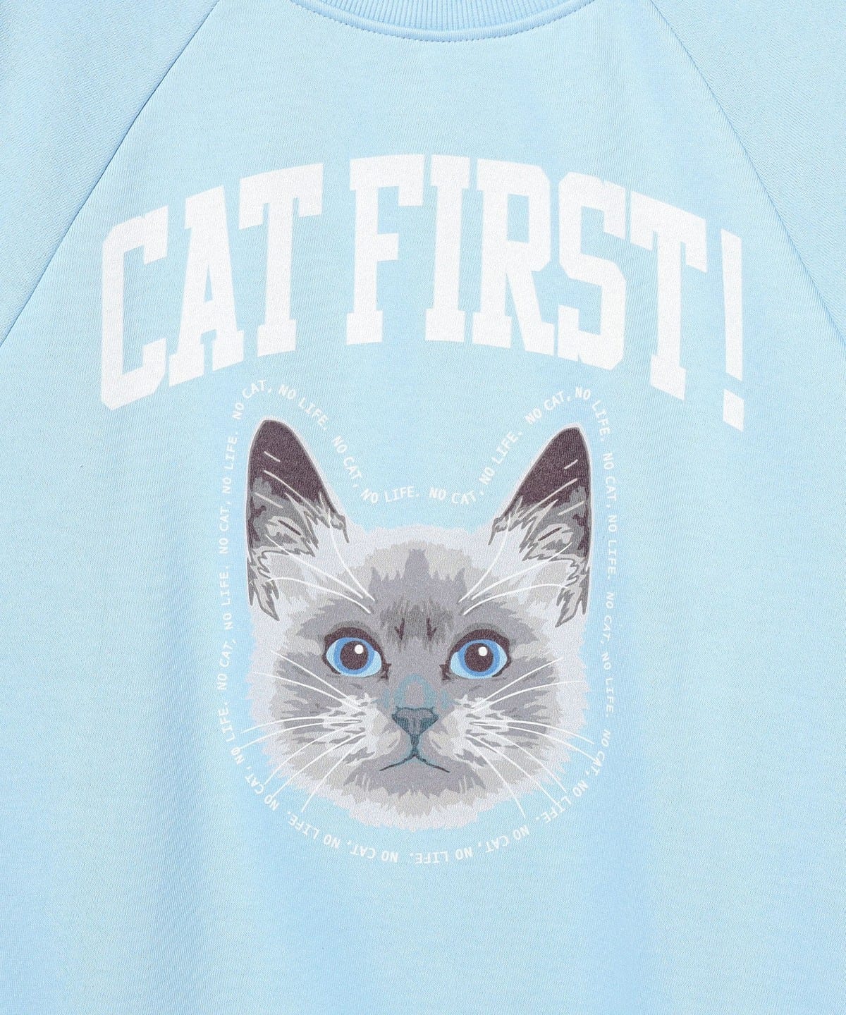 mmts/マミタス デコフォトスウェットホワイト M 猫トレーナー ネコ mmts/マミタス デコフォトスウェットホワイト M 猫トレーナー ネコ