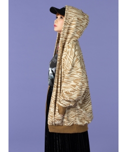 〈UNISEX〉mmts / 猫タイガージップアップ パーカ