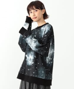 〈UNISEX〉 mmts / 宇宙柄 スウェット プルオーバー