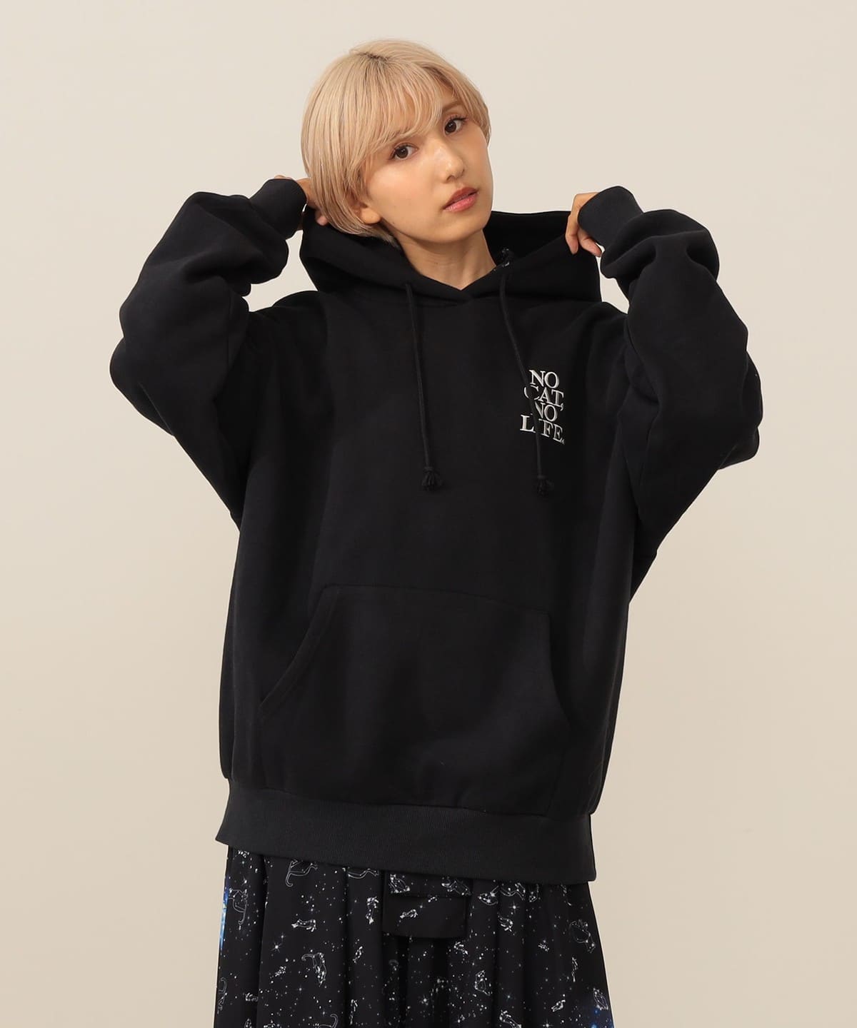 NCNL刺繍 パーカー トップス WOMEN BLACK M NCNL刺繍 パーカー トップス WOMEN BLACK M