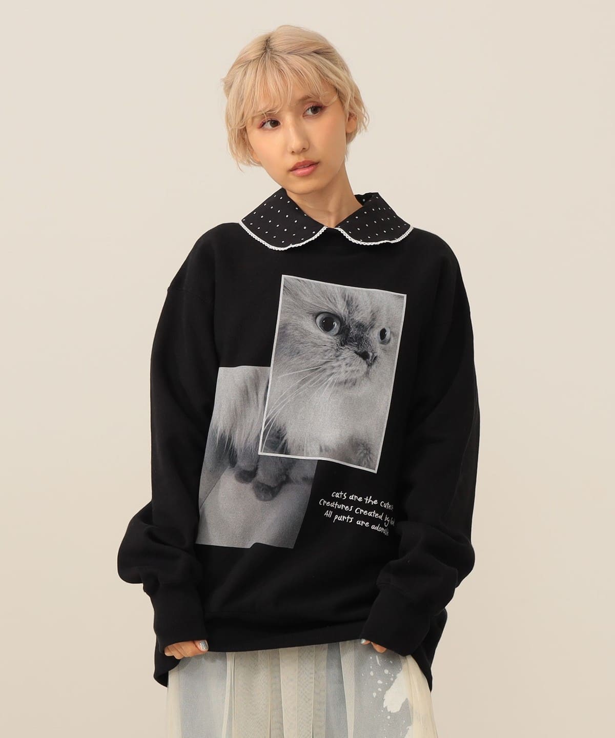 ルビーフォト スウェット トップス WOMEN BLACK S ルビーフォト スウェット トップス WOMEN BLACK S