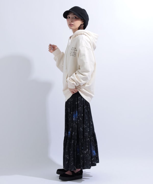 メッセージ パーカー Model : H163 B85 W58 H92　Size : L