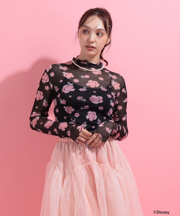 おしゃれキャット / シアーカットソー Model : H163 B85 W58 H92　Size : ONE SIZE