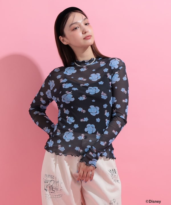 おしゃれキャット / シアーカットソー Model : H163 B85 W58 H92　Size : ONE SIZE