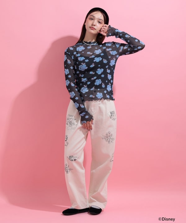 おしゃれキャット / シアーカットソー Model : H163 B85 W58 H92　Size : ONE SIZE