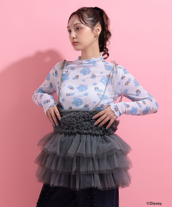 おしゃれキャット / シアーカットソー Model : H163 B85 W58 H92　Size : ONE SIZE