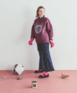 〈UNISEX〉mmts / 猫ジャカード ニット