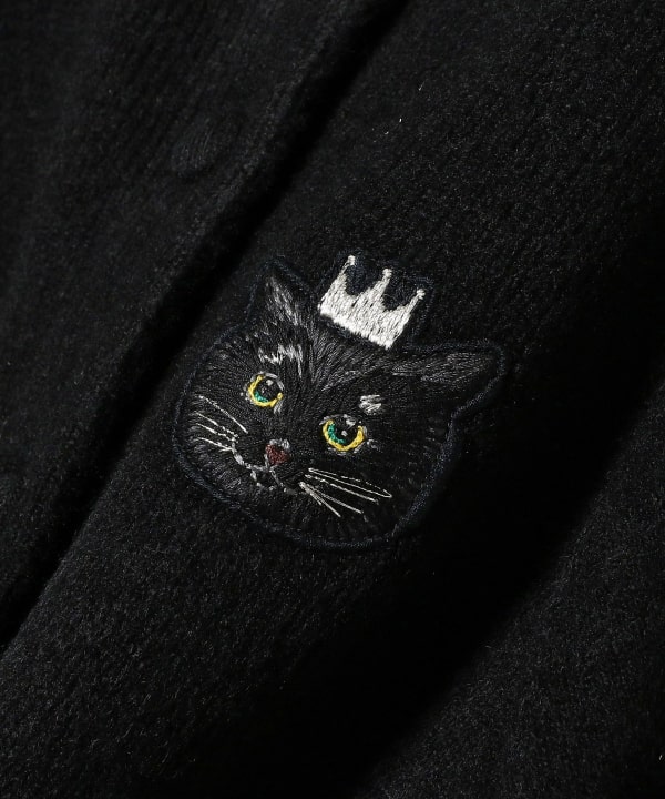 tamaoworld × mmts 猫刺繍ボリューム袖カーディガン 新品