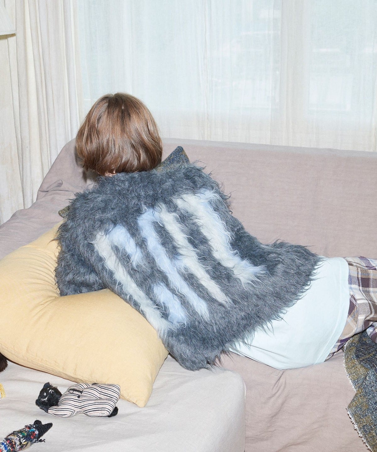 CATもふもふ カーディガン トップス WOMEN GREY ONE SIZE CATもふもふ カーディガン トップス WOMEN GREY ONE SIZE