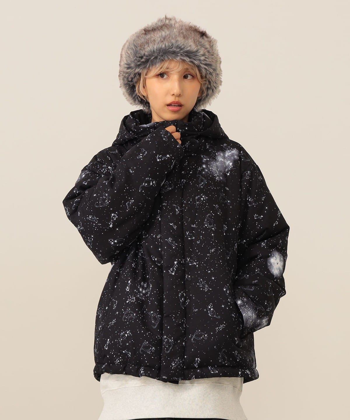 mmts（マミタス）ギャラクシー猫星座 ブルゾン（ブルゾン ブルゾン