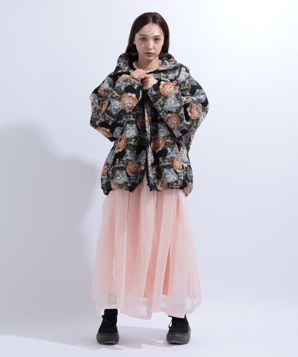 【+10%ポイントUP】猫 いっぱい フード ブルゾン Model : H163 B85 W58 H92　Size : L