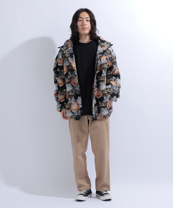 【+10%ポイントUP】猫 いっぱい フード ブルゾン BEAMS STAFF : H170　Size : L