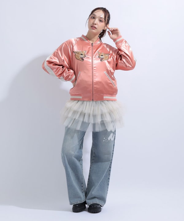 HISS リバーシブル スカジャン Model : H163 B85 W58 H92　Size : M