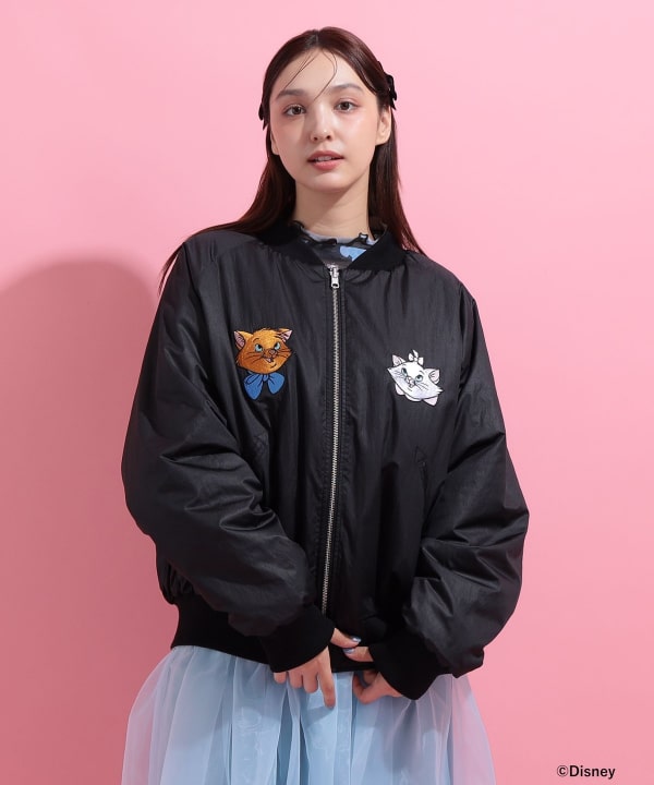 おしゃれキャット / リバーシブル ブルゾン Model : H163 B85 W58 H92　Size : S