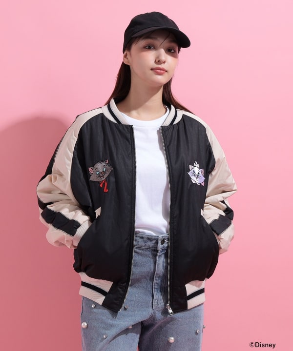 おしゃれキャット / リバーシブル ブルゾン Model : H163 B85 W58 H92　Size : S
