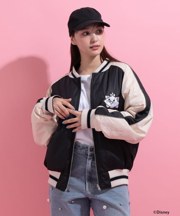 おしゃれキャット / リバーシブル ブルゾン Model : H163 B85 W58 H92　Size : S
