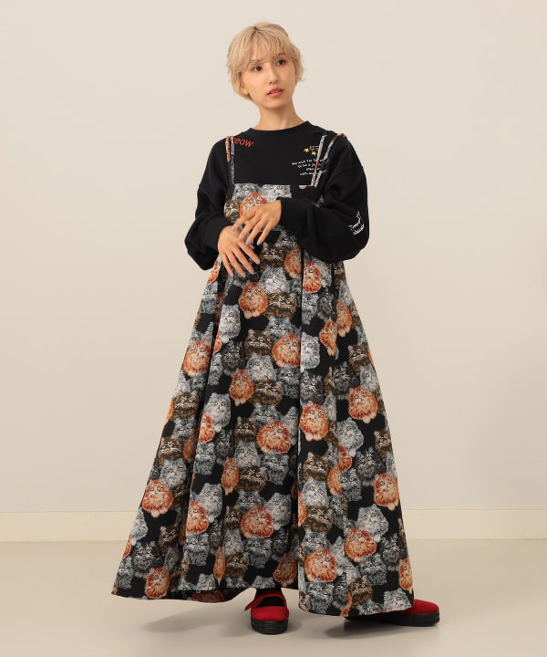 未使用★mmtsマミタスの猫キルトコート★黒★定価34100円 バルーンスリーブ mmts（マミタス）【+15%ポイントUP】ギャラクシー猫星座