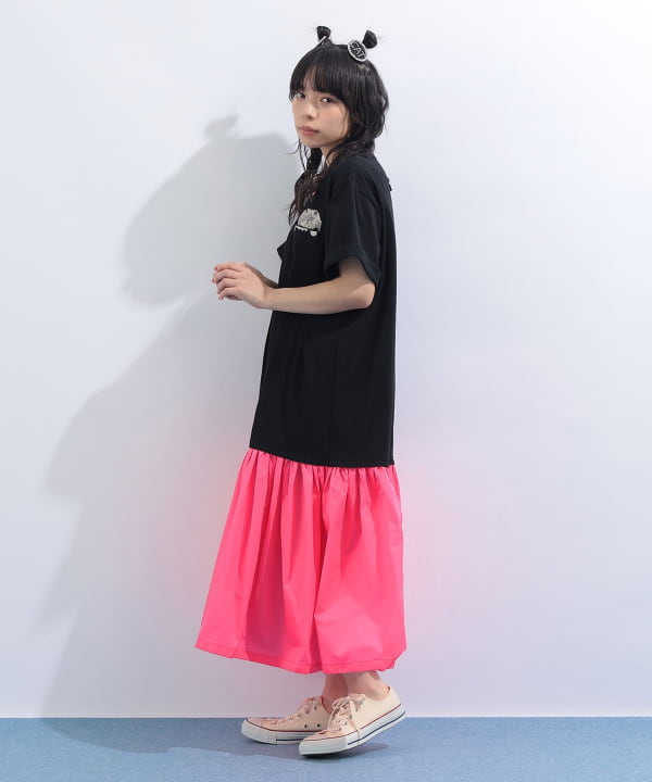 mmts（マミタス）ポケット ルビー 異素材 ワンピース（ワンピース