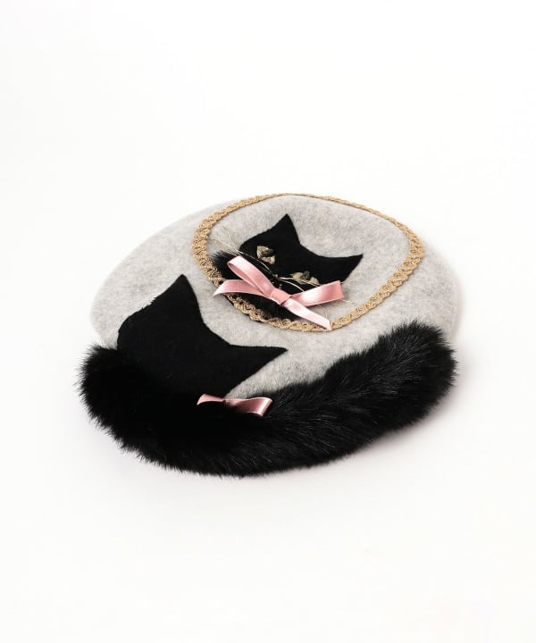 の*ー様 夏毛のNECOベレー mmts BEAMS CA4LA mmts（マミタス）Barairo no Boushi / 鏡の国のNECOベレー（帽子