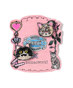 tamaoworld × mmts  / 別注 ペア猫ピアス