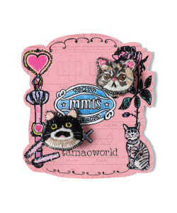 tamaoworld × mmts / 別注 ペア猫 イヤリング