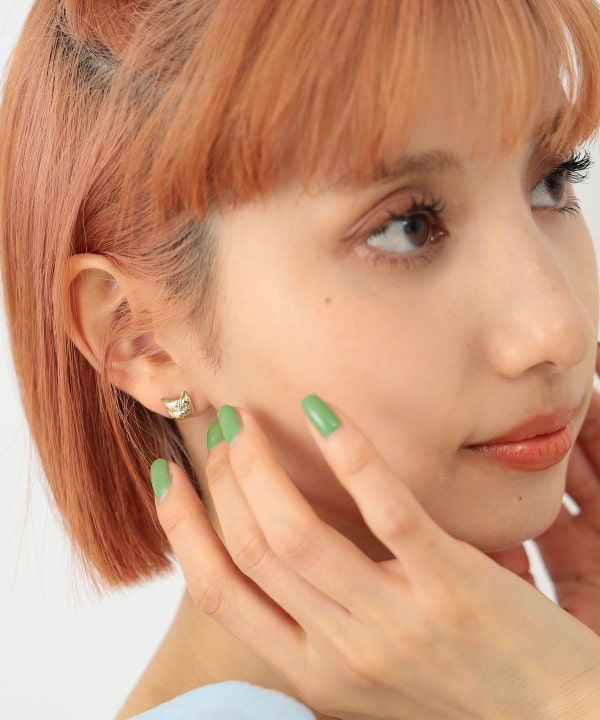 『melon 』ピアスお纏めページ LIMITED NUMBER】MOON ニッケルフリー マットメタル オーバル ボール