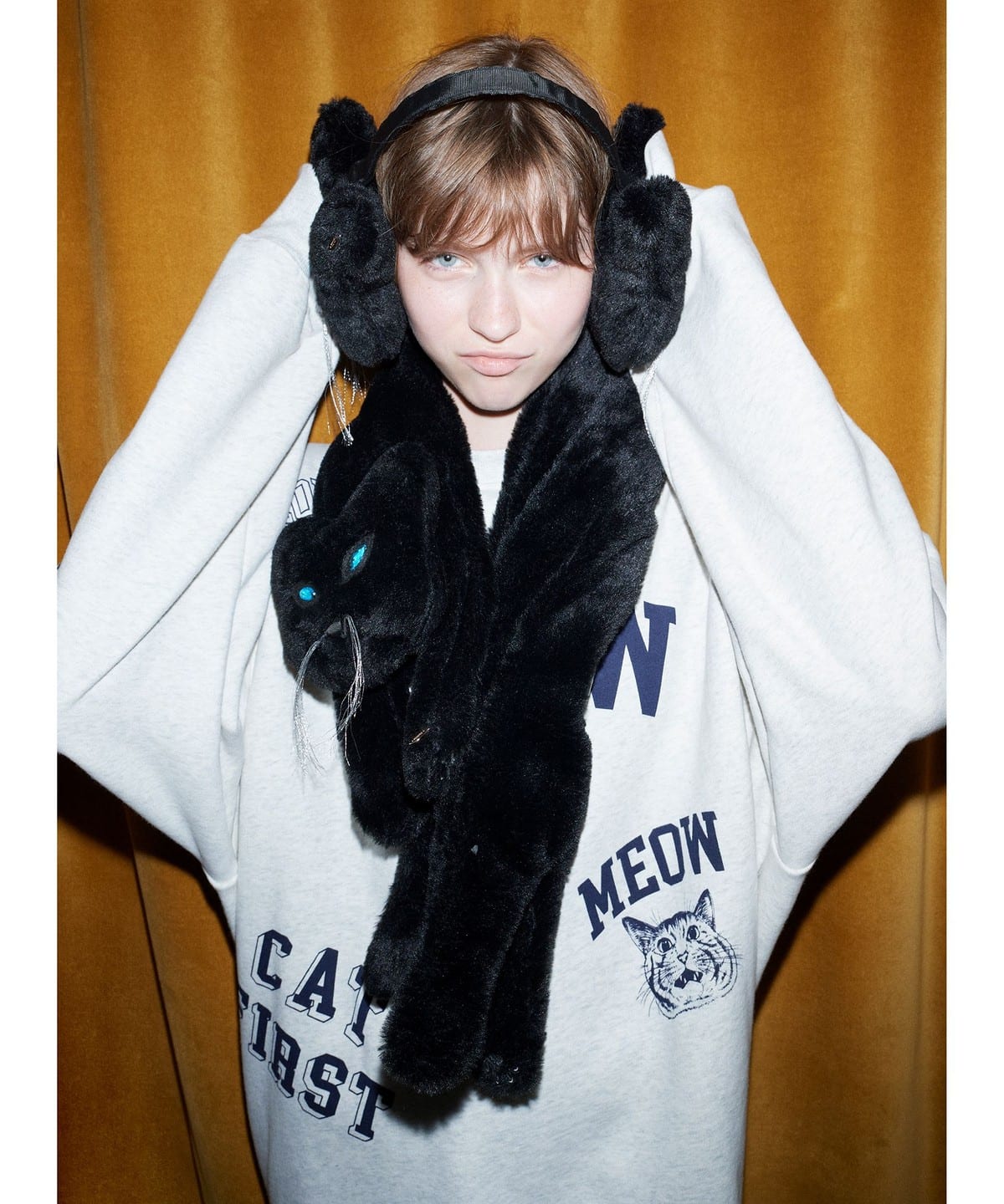 mmts（マミタス）猫 ティペット（ファッション雑貨 マフラー・スヌード