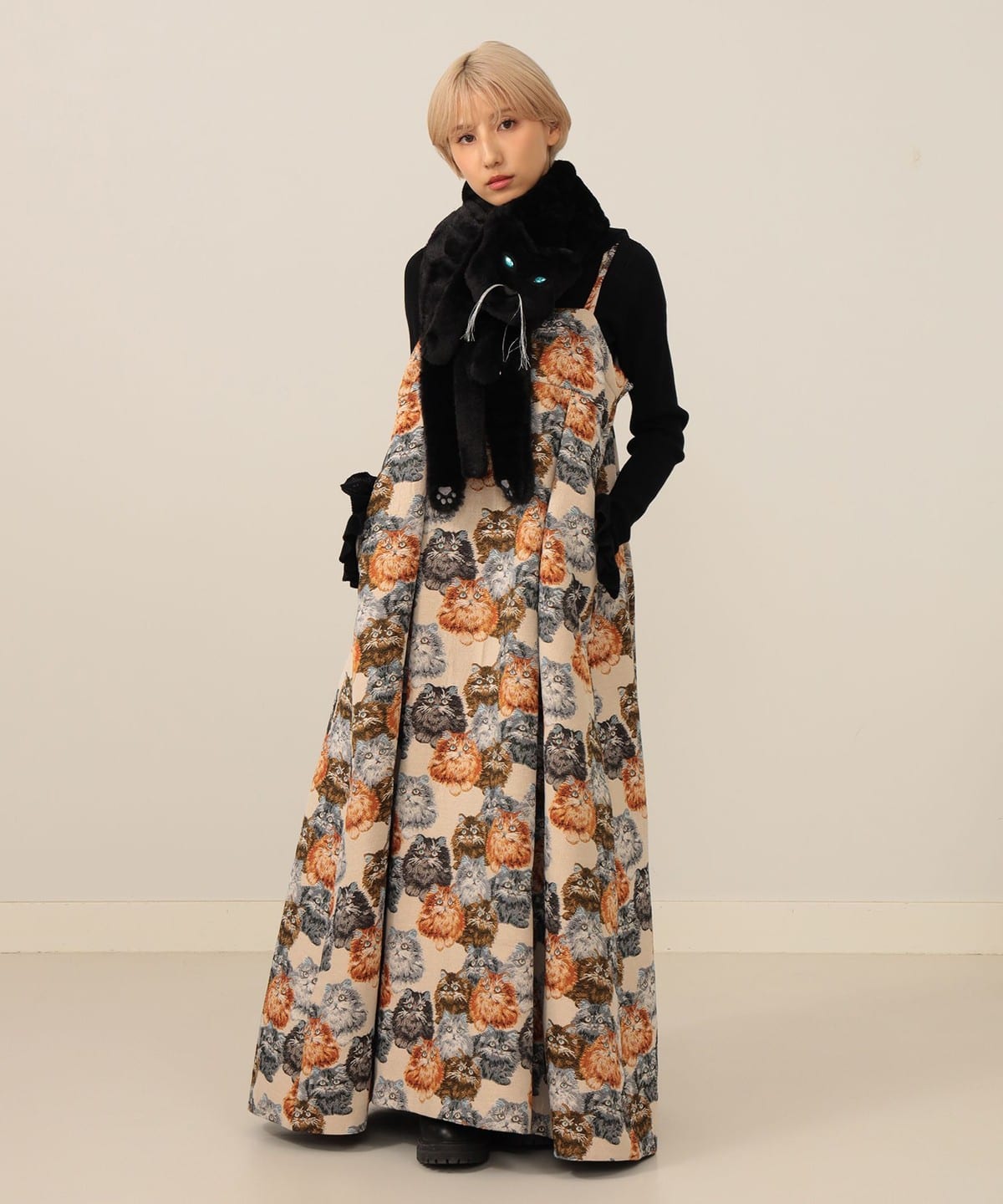 mmts（マミタス）猫 ティペット（ファッション雑貨 マフラー・スヌード