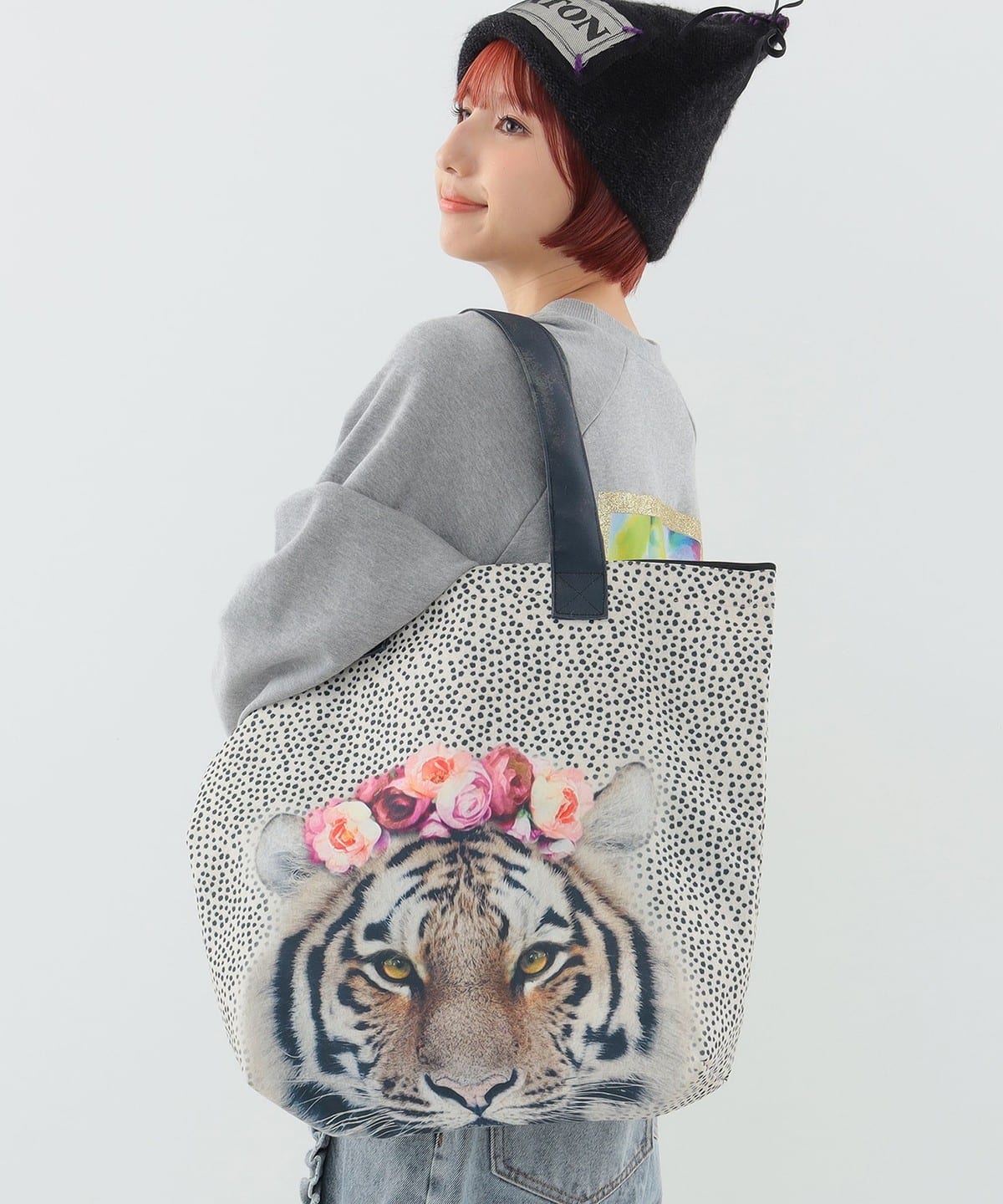 LUCIE DANCETTE / ジップトートBAG L バッグ WOMEN Tiger ONE SIZE LUCIE DANCETTE / ジップトートBAG L バッグ WOMEN Tiger ONE SIZE