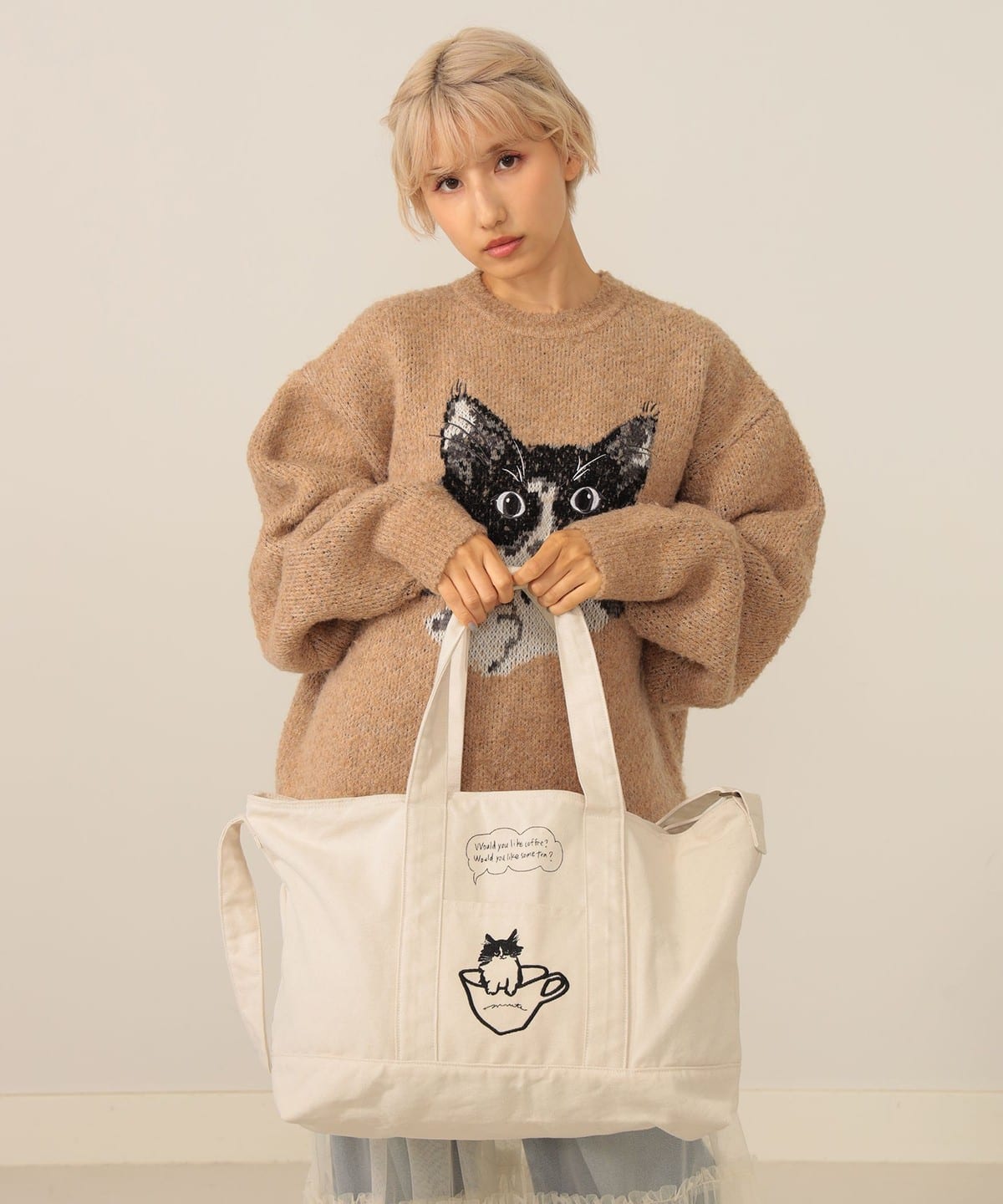 【COLLABORATION】9456 / BIG BAG バッグ WOMEN IVORY ONE SIZE