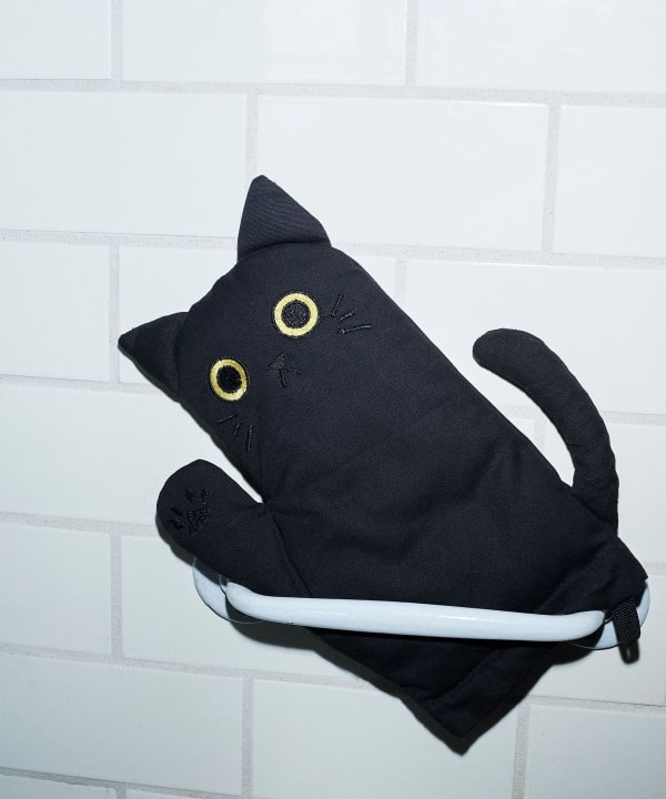 未使用★mmtsマミタスの猫キルトコート★黒★定価34100円 バルーンスリーブ mmts（マミタス）【+15%ポイントUP】