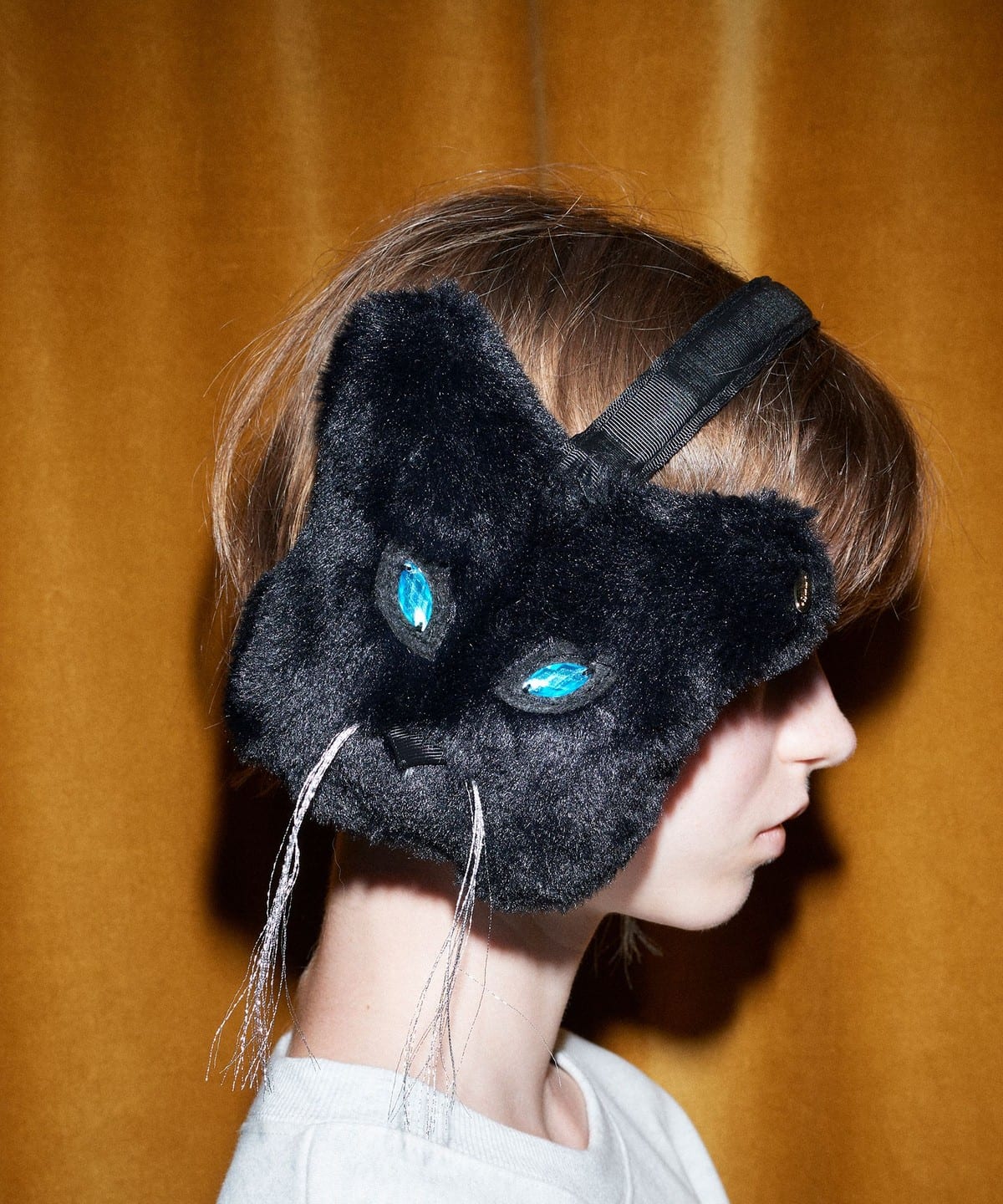 猫イヤーマフ ファッション雑貨 WOMEN BLACK ONE SIZE