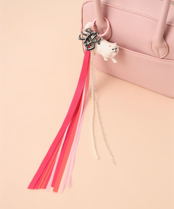 mmts（マミタス）猫リボン チャーム（財布・小物 キーホルダー）通販