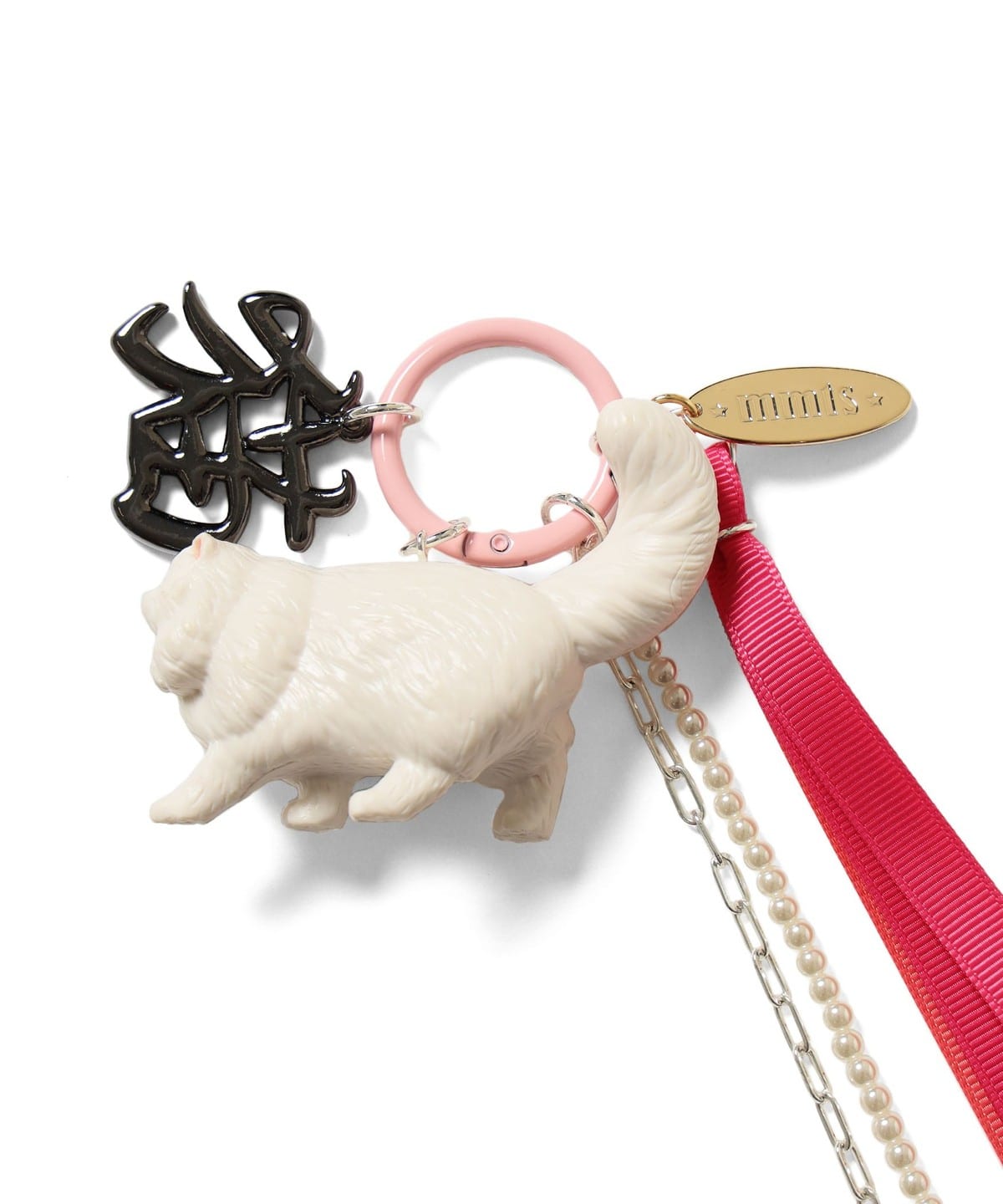 mmts（マミタス）猫リボン チャーム（財布・小物 キーホルダー）通販