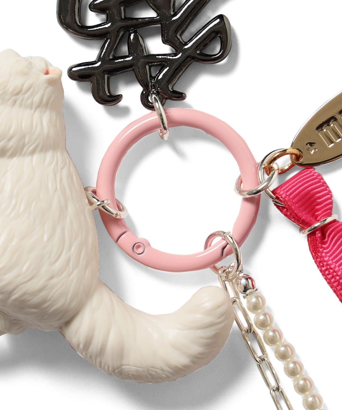 mmts（マミタス）猫リボン チャーム（財布・小物 キーホルダー）通販