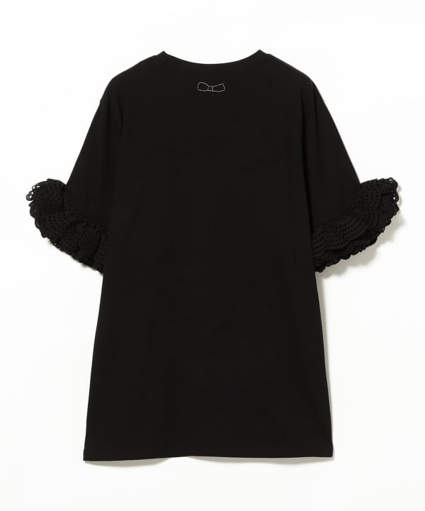 袖 レース フリル Tシャツ